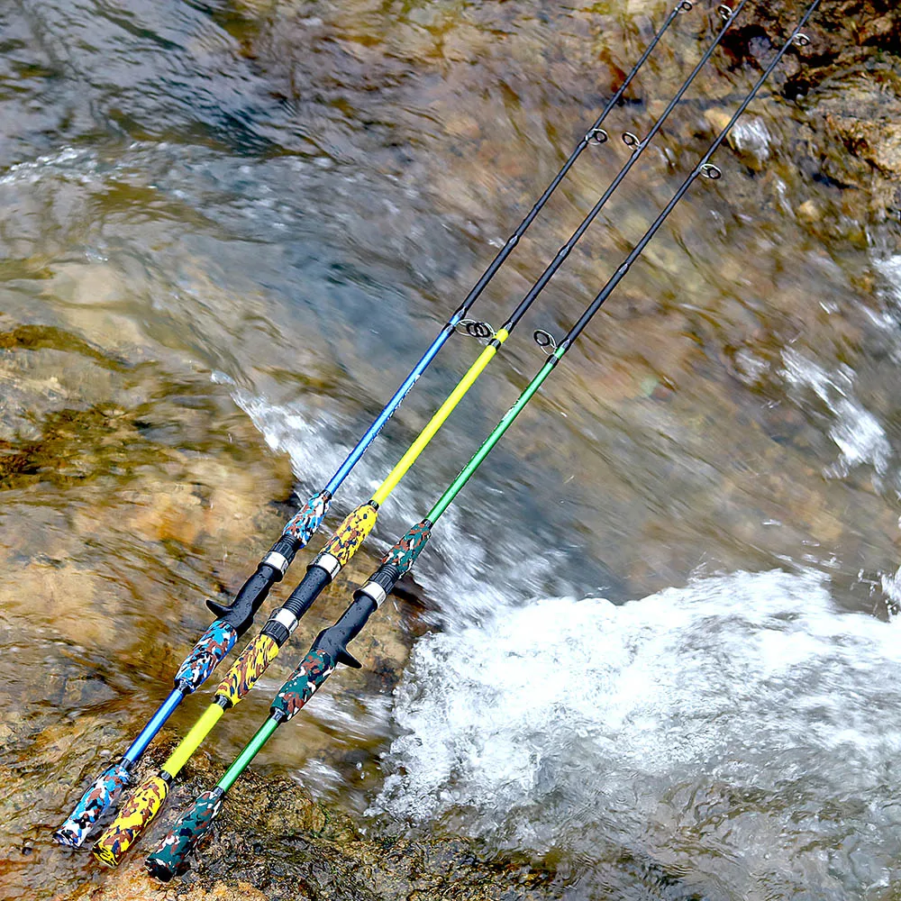 Удочка спиннинг литье Муха Сверхлегкий Карп карбоновая Pesca ручная Приманка Фидер полюс шестерни Камуфляж Мини Путешествия серфинг 1,5 м 1,8 м