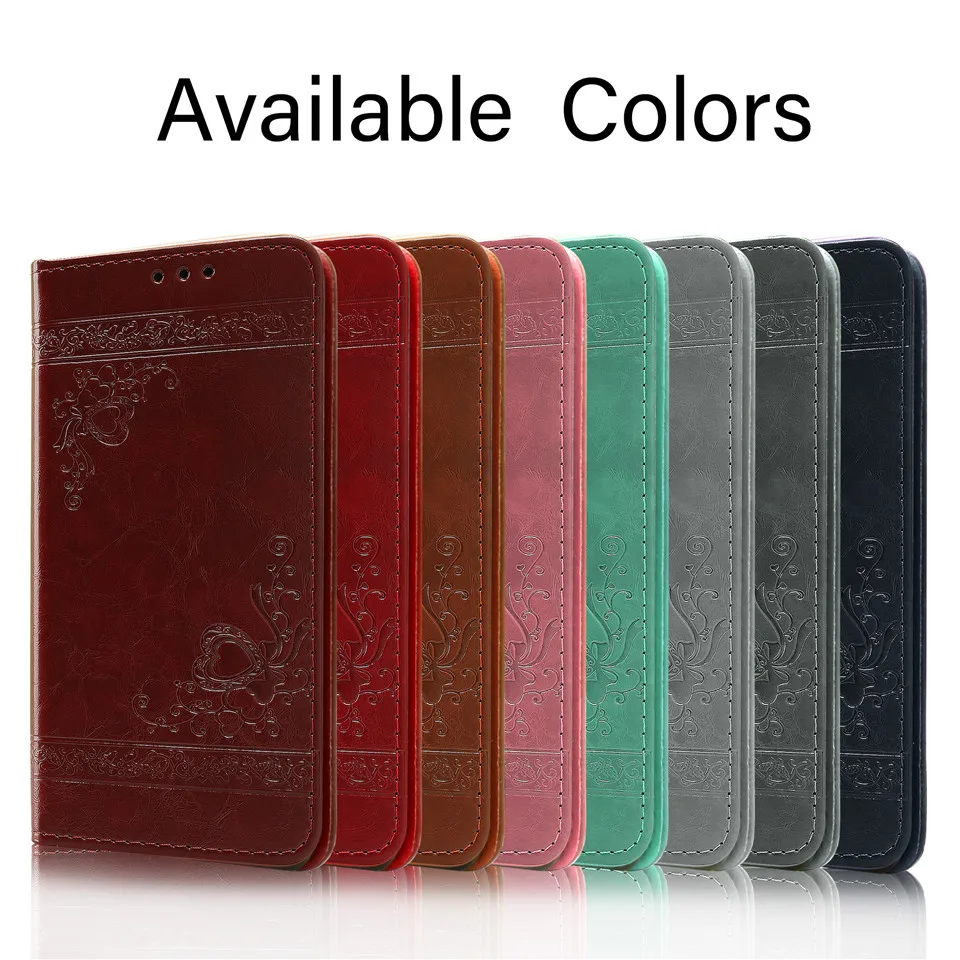 Flip Embossed Leather Case for Redmi Note 9S Cover Retro Wallet 10 Pro Max POCO X3 NFC Phone Bag | Мобильные телефоны и
