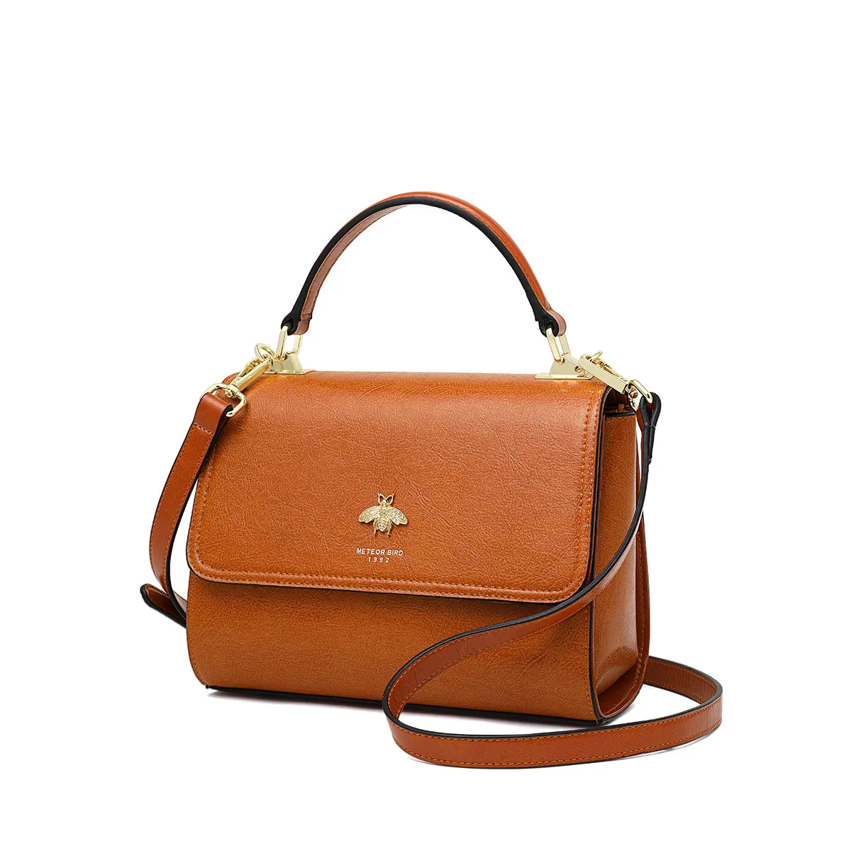 Женская сумка из воловьей кожи в европейском и американском стиле классическая