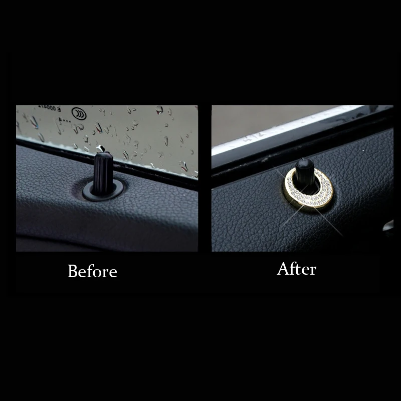 

Car-styling Door Lift pin decoration covers Bolt circle trim sequins decals for Mercedes Benz E Class W212 CLS GLK GLA CLA