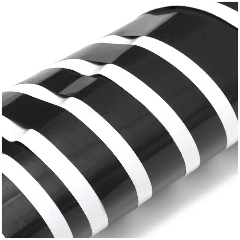 

2pcs 72 inch x3 inch DIY Black Car Body Vinyl Racing Stripe Pinstripe Decal Stickers New
