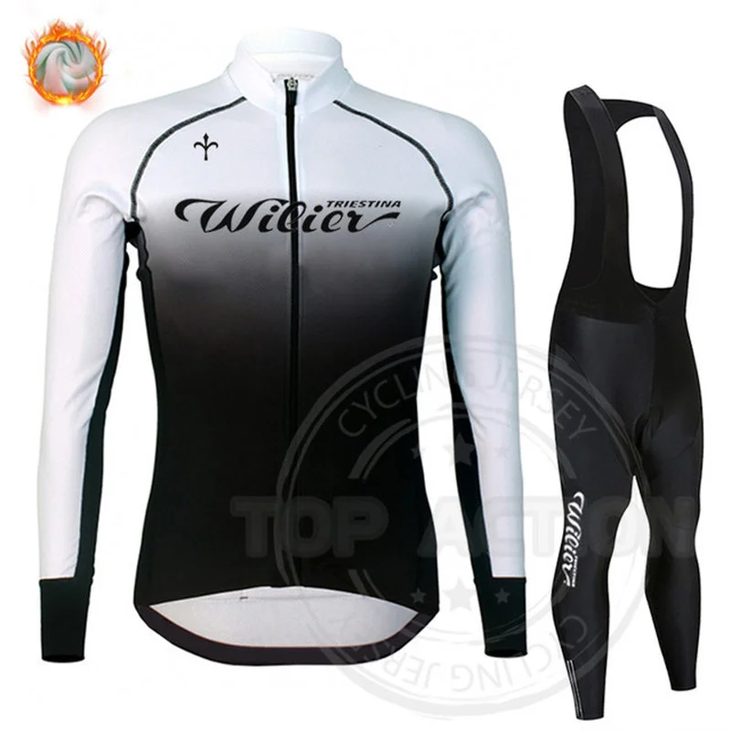 

Зима 2021, новая зимняя одежда для велоспорта, мужской комплект из Джерси с длинным рукавом для велоспорта, одежда для горного велосипеда, теп...
