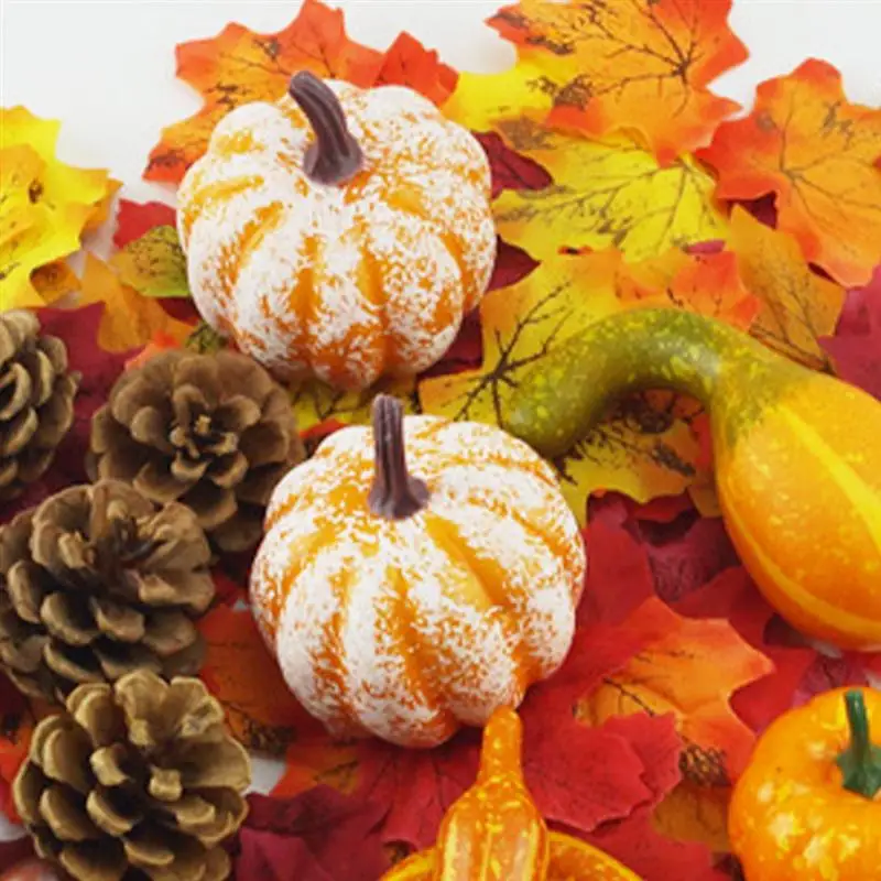 Сделай Сам Хэллоуин украшение искусственный Тыква клен поддельный лист