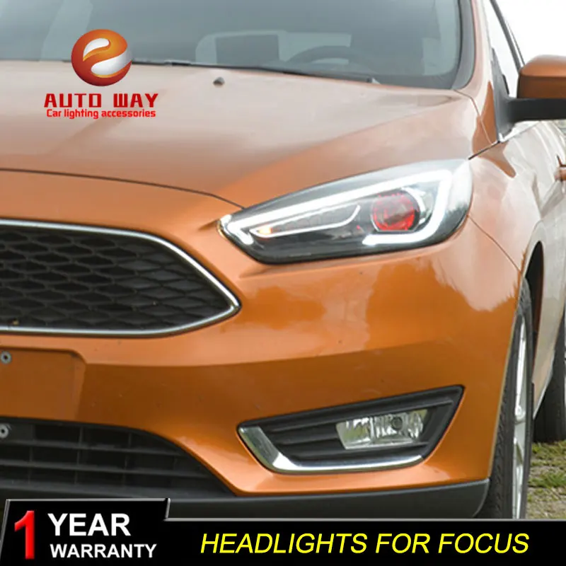 Стайлинг автомобиля 2 шт./1 комплект светодиодный фары ford focus Головной фонарь фара