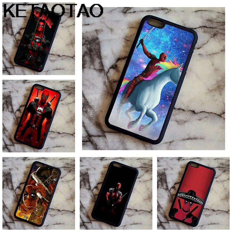 KETAOTAO супер герой Дэдпул тема чехол для телефона s samsung galaxy S3 S4 S5 S6 S7 S8 S9 Note 5 7 8 Чехол