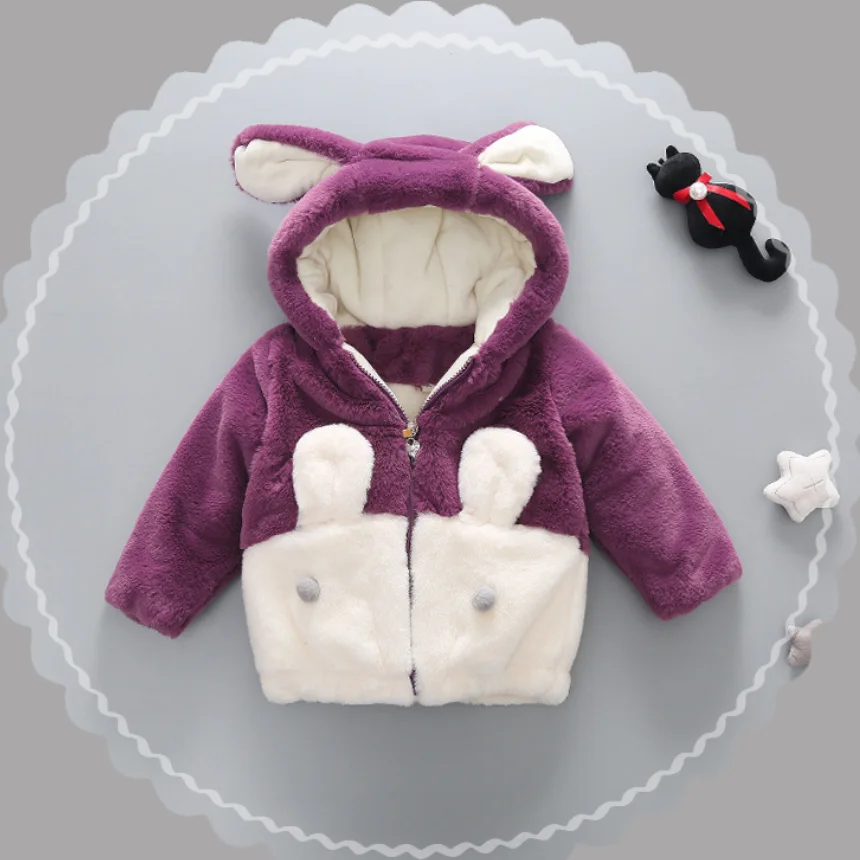 Детская куртка из искусственного меха для девочек Толстая теплая зимняя парка