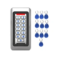 ip68 waterproof outdoors use metal stainless steel reader 2000users wg input and output security rf access control keypad