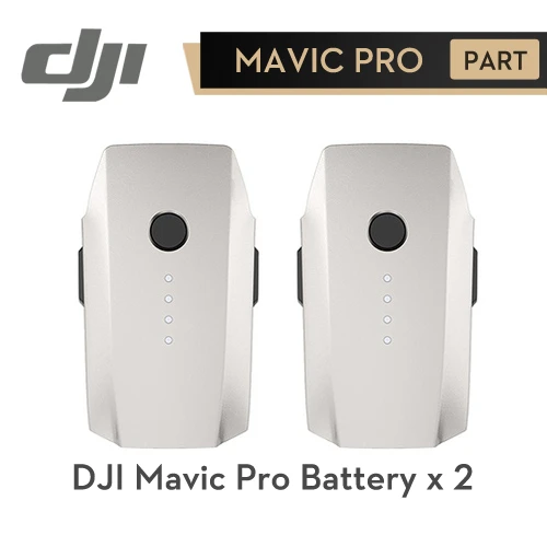 Battery x 2 DJI Мавик Pro Батарея Platinum(3830 мАч 11,4 В) интеллектуальный полета Батарея для Mavic Pro Platinum Запчасти оригинальные аксессуары - Цвет: Battery x 2