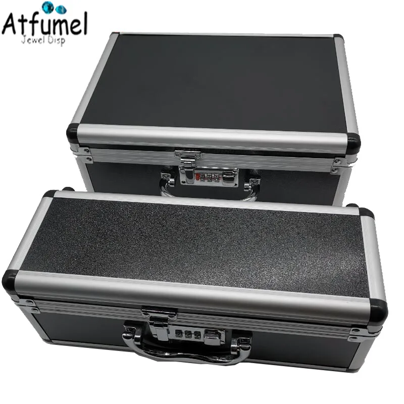 Quality Bracelet Box 15/30 Slot Gold Jade Bangle Carrying Case Household Bracelet Jewelry Storage Locked Travel Box Ring Box