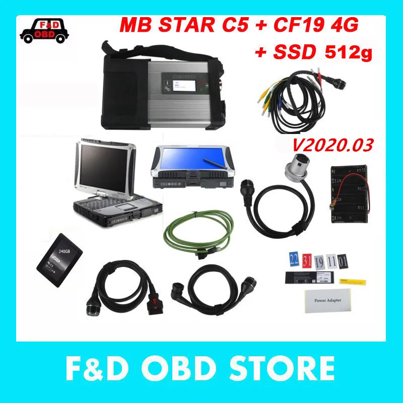Супер MB STAR C5 sd Подключение + новейший mb star c5 cf19 ssd 512g полная поддержка программного