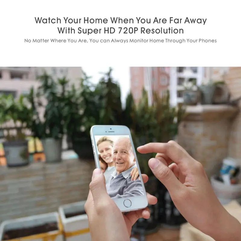 1.0Mp 720P Кнопка мини беспроводная камера Wi-Fi Двусторонняя голосовая внутренняя