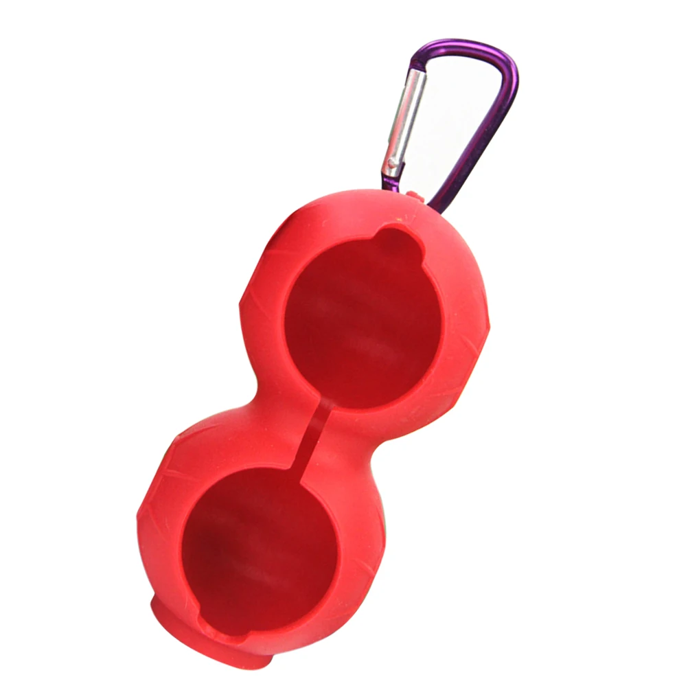 Силиконовый держатель для мячей гольфа с двумя шариками хранения крючком|Мячи