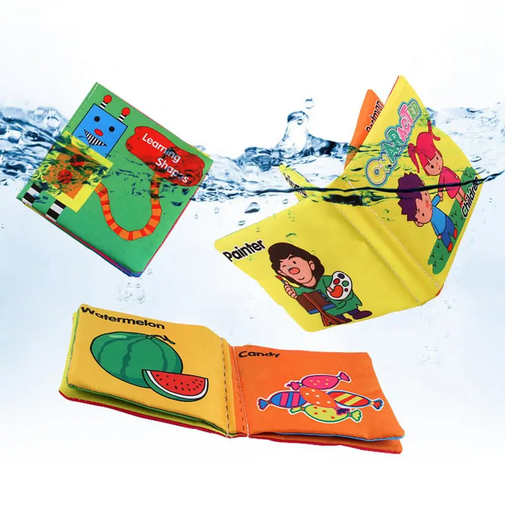 Libros de tela suaves para beb&eacute;s, libros silenciosos de colores 3D para beb&eacute;s de 0 a 12 meses, a prueba de roturas, 1 Juguetes educativos de Aprendizaje Temprano-3
