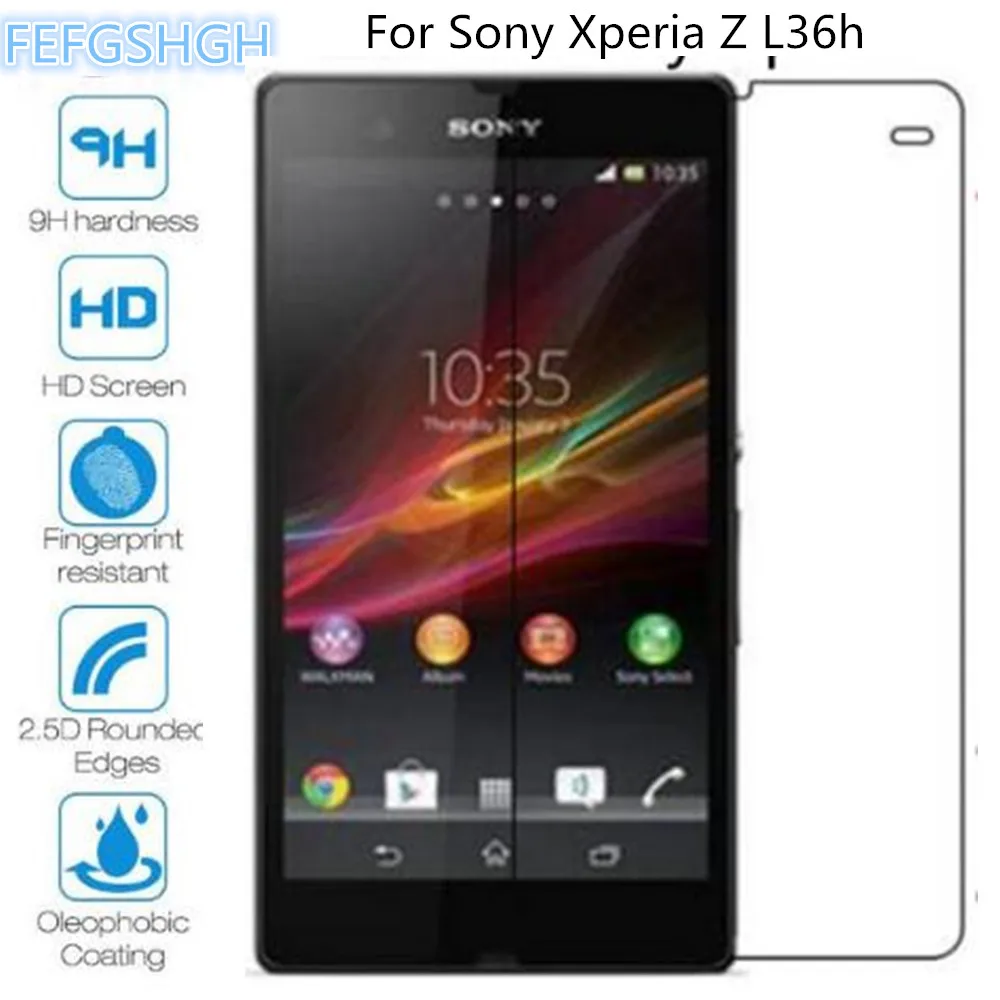 Взрывозащищенное Закаленное стекло для Sony Xperia Z Защитная пленка L36h C6603