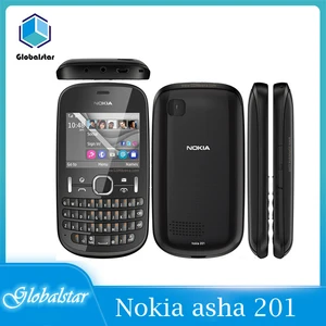 nokia asha 201 refurbished original mobile phones original unlocked 2 4 2 0mp gsmwcdma 2g cell phone free shipping free global shipping