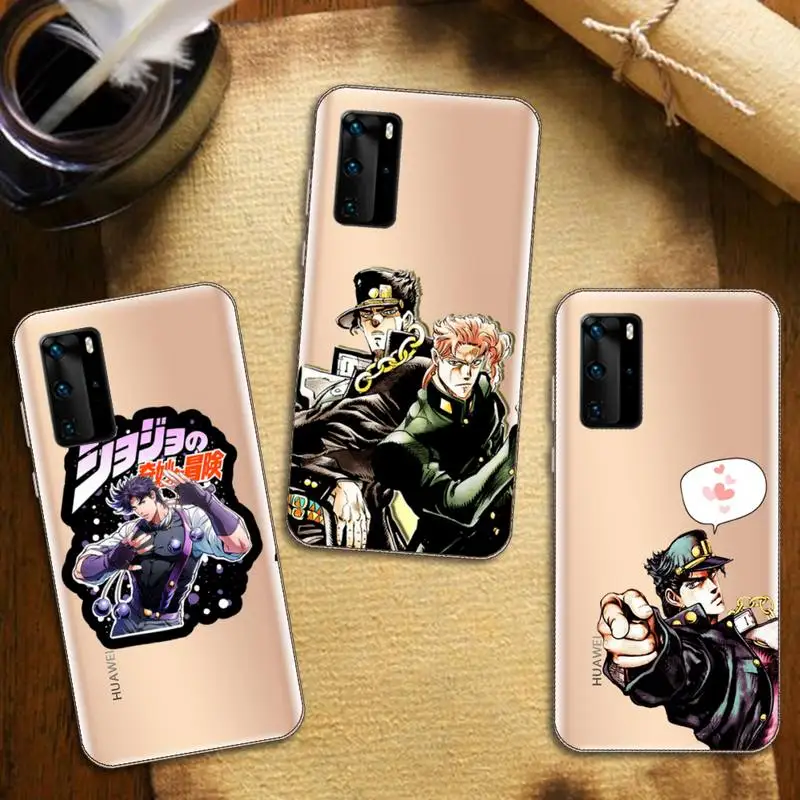 

anime Jojos Bizarre Adventure Phone Case Transparent for Huawei honor nova c x 7 8 3 4 9 65g se v t play pro lite