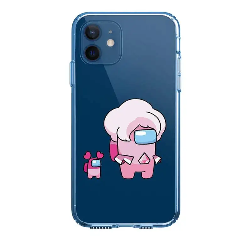 

Among us Phone Case For Iphone 5 6 7 8 11 12 plus XR X XS SE2020 11/12PRO Max Transparent Cases