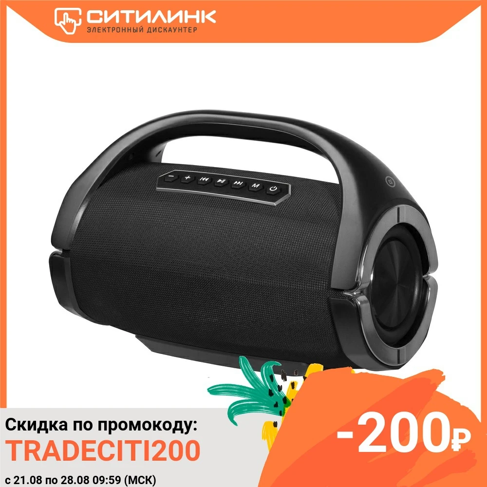 Портативная колонка DEFENDER G102 30Вт черный [65690]|Портативные колонки| |