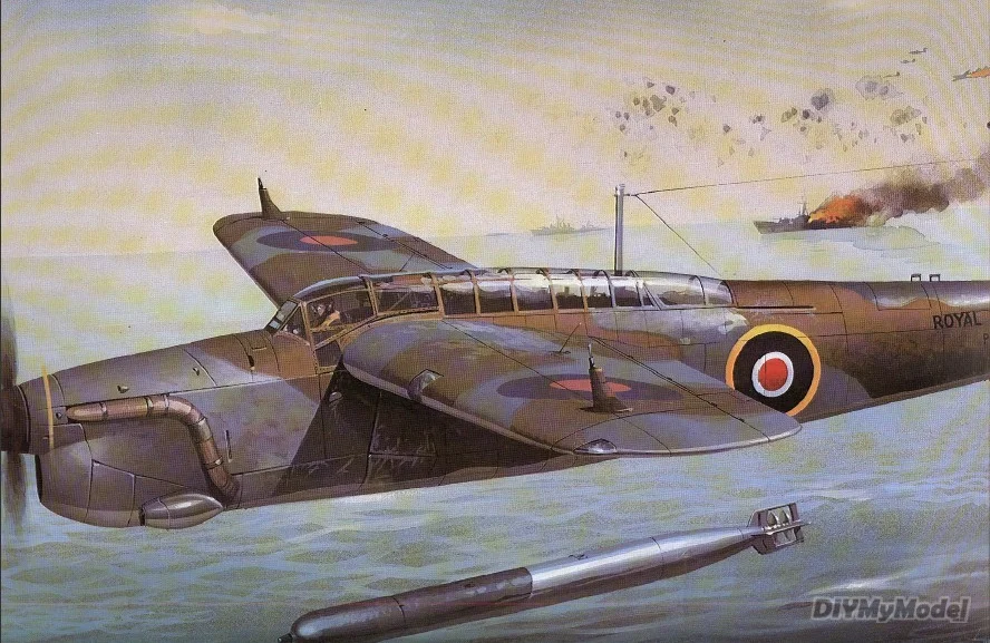 

DIYMyModeI Великобритания Mk II Барракуда торпеда бомбардировщик DIY Бумажная модель ручной работы набор игрушек ручной работы пазлы подарок рекви...