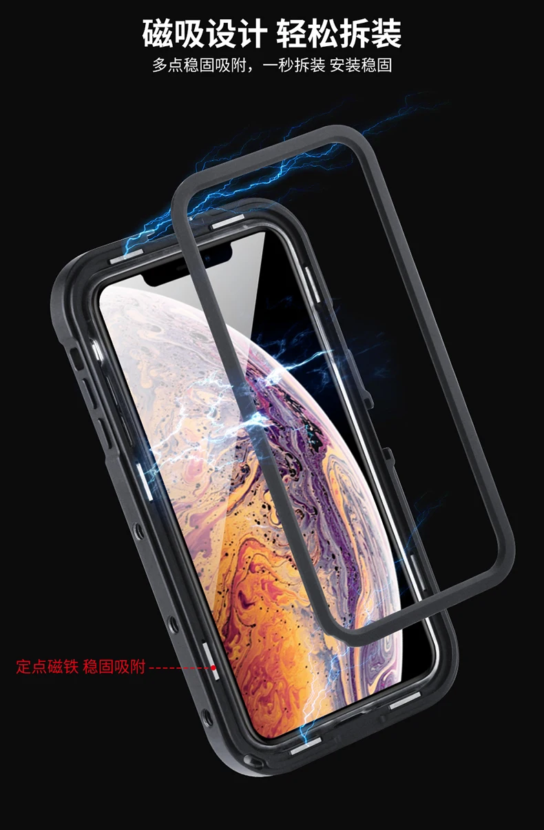 Ulanzi металлический бампер чехол для телефона рамка для iPhone X/XS/MAX w микрофон Холодный башмак крепление 17 мм объектив адаптер для объектива момент