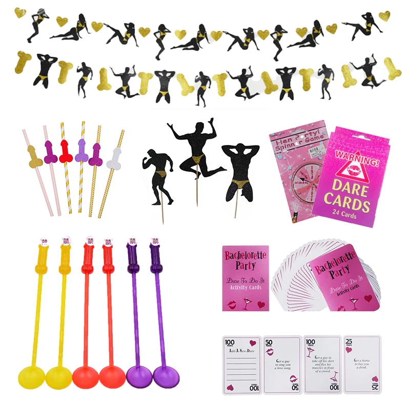 Игра для мальчишника карточка рисования флаг вставка торта цветочное украшение