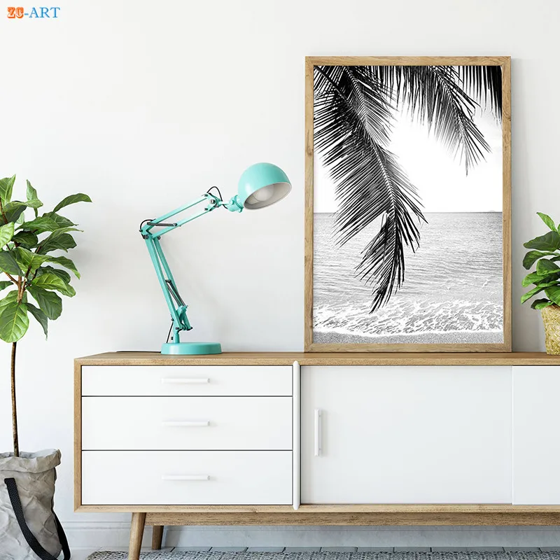 Природа плакат Пляжная Печать пейзаж холст живопись Пальма тропические стены