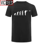 Мужская модная Эволюция человеческого существа Дротика s футболка хлопковая смешная Дротика футболка Топы Футболка мужская одежда