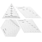 Линейка в стиле пэчворк, прозрачная, для квилтинга, шитья, рукоделия, резки, Шестигранник, для рисования, сделай сам, инструменты для шитья портных ручной работы
