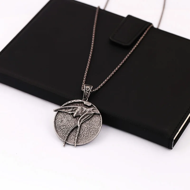 Ожерелье с волчьей головой для мужчин длинная металлическая цепь в стиле ретро панк кулон Бижутерия