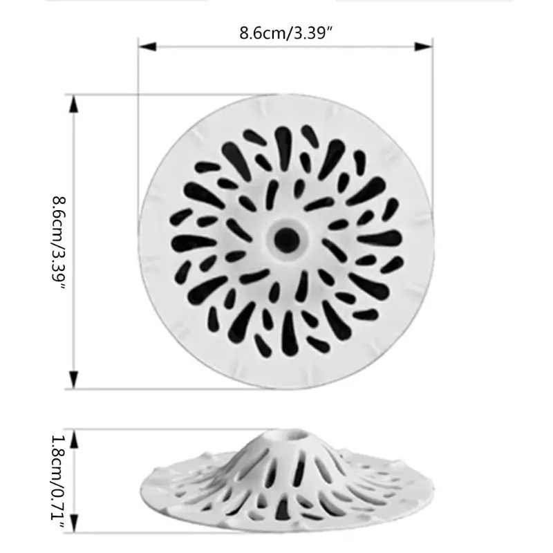 

Kitchen Bathroom Set of 2 Sink Strainers, Flexible Silicone Kitchen Bathroom