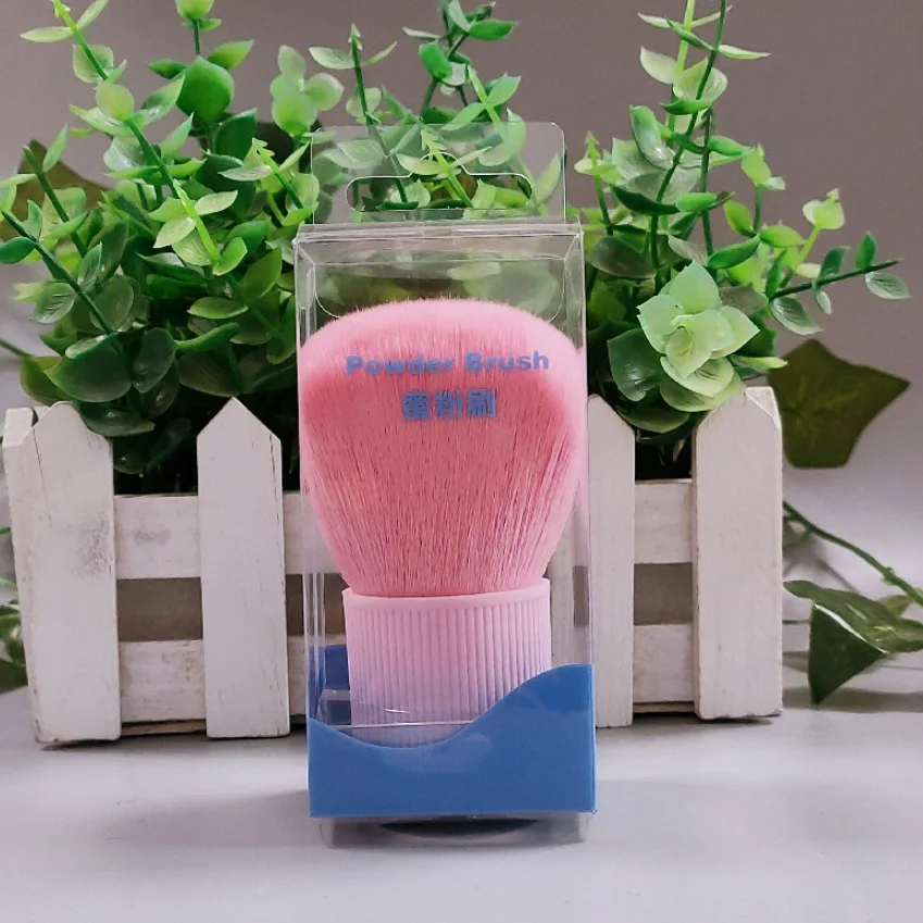 1 шт. профессиональная розовая кисть для лица/тела/щек Кабуки макияжа пудры