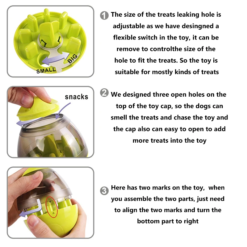 

Pets Chew Toys Dog Leaking Food Ball Educational Molar Teeth Cleaner Tumbler Chewing Interactive Supplies For Cat Playing Eating
