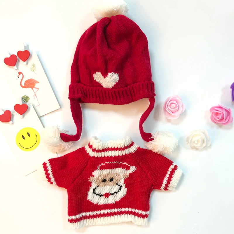 Милые аксессуары для кукол Kawaii девушки повязка для волос мыть лицо бег макияж полосы LaLafanfan кафе утенок плюшевая игрушка Подарки для девочек - Цвет: Santa Claus