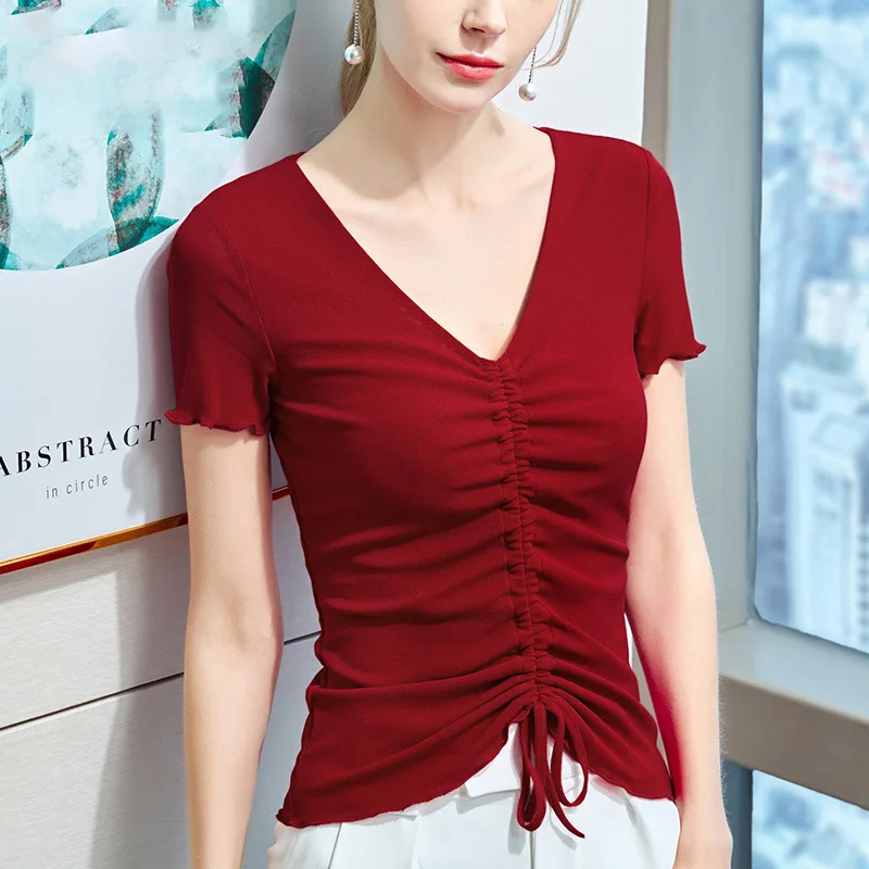 

2021 new high quality T-shirt solid T-shirt
