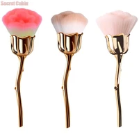 nail art brush soft rose flower shape blush foundation powder make up brushes