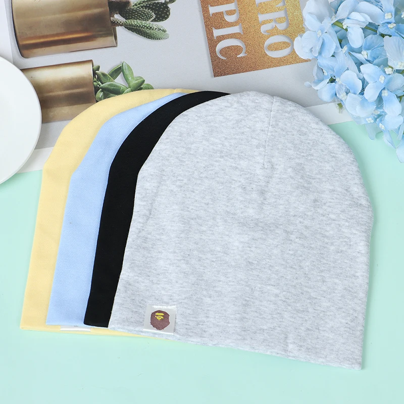 

New Baby Girls Boys Autumn Hat Toddler Street Dance Hip Hop Hat Winter Cotton Scarf Cap Warm Solid Color Children Spring Hats