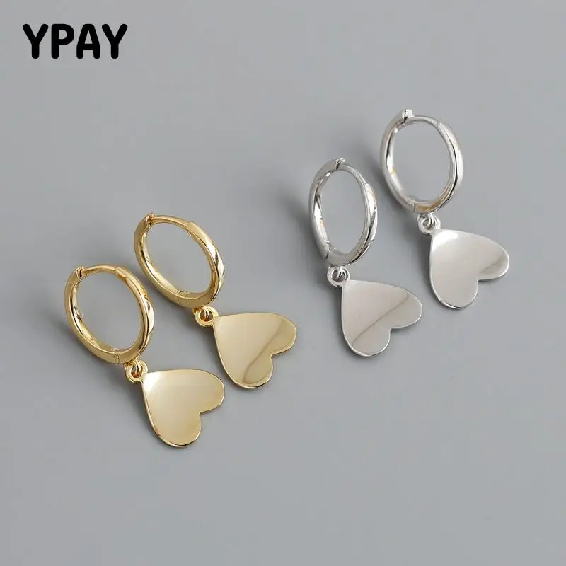 

Серьги-кольца женские из серебра 100% пробы, в форме сердца