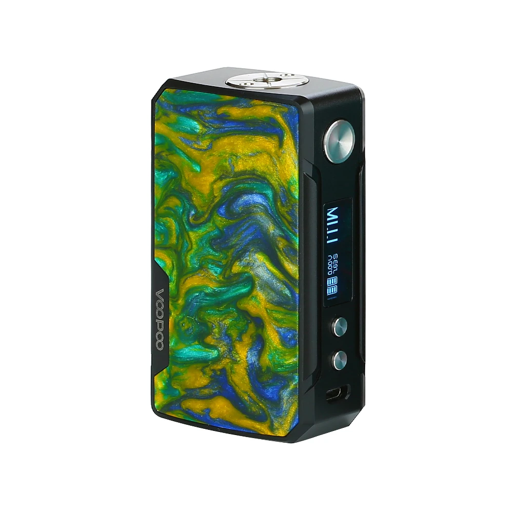 B Island Mod Voopoo Drag 2 TC комплект W/177 Вт Voopoo Drag 2 Коробка мод и 5 мл Uforce T2 SubOhm танк электронная сигарета испаритель Vape комплект - Цвет: B Island Mod