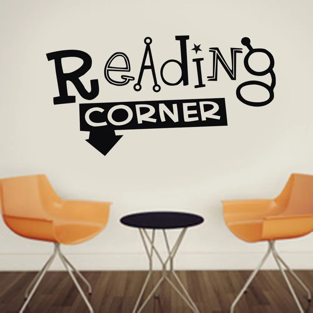Читая угловая Настенная Наклейка Съемная художественная виниловая Фреска