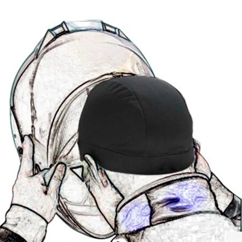 Маска для мотоциклетного шлема шапка Coolmax быстросохнущая гоночного под шлем