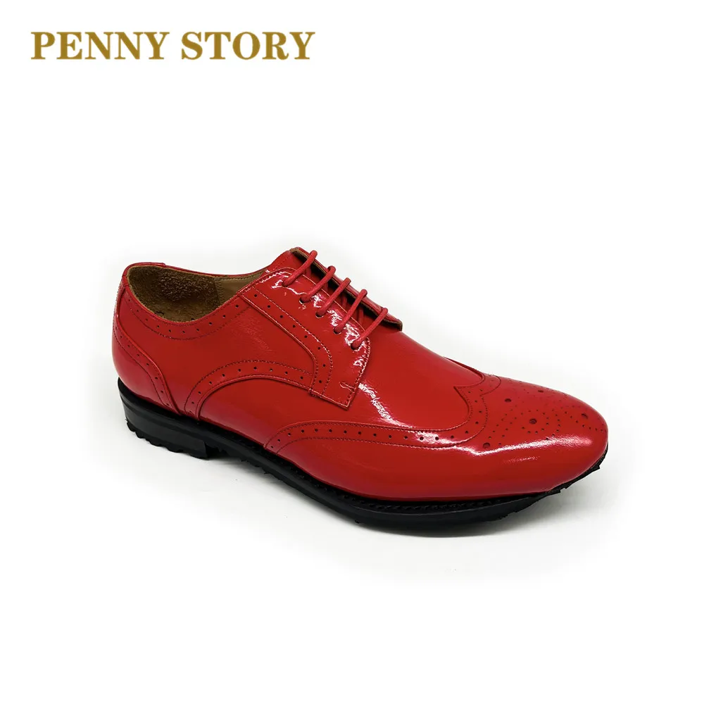 

PENNY STORY Men's shoes Business wedding men's leather shoes Pure handcrafted private custom leather shoes Pointed Men shoes