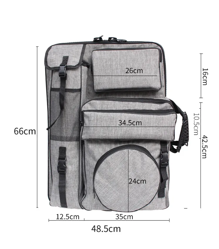 

Fashion Large Capacity 4K Art Bag for Drawing Tools Sketchpad Art Supplies Bag Waterproof Portable Art Kit Sketch Bag for Artist