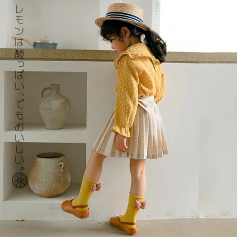 6 цветов детские теплые хлопковые милые осенние тонкие модные удобные носки до