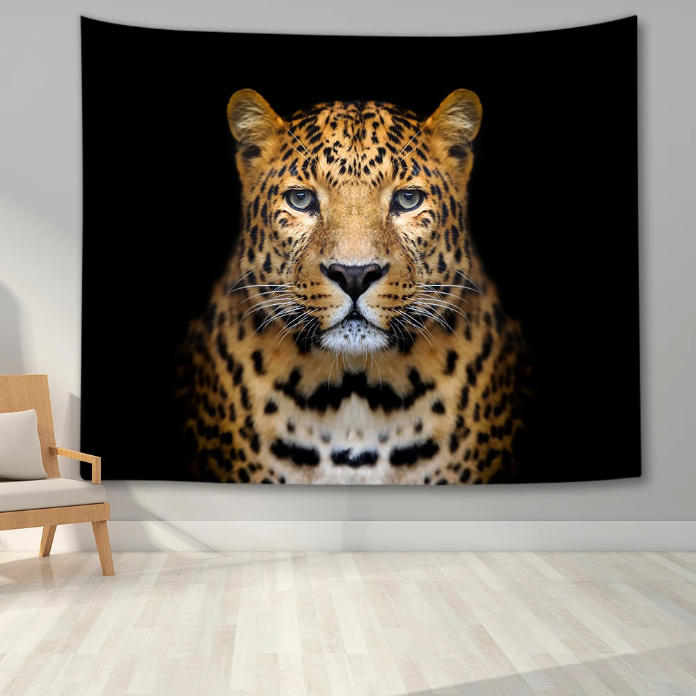 

3D Printing Lion Animal Tapestry Wall Hanging Lion Tapestry Wall Decoration Dormitory Bedroom Living Room College Decoration