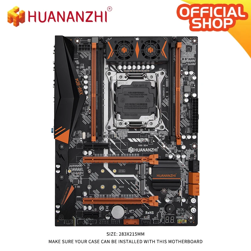 Huananzhi X99 Bd4 X99 Placa-mãe Intel Lga 20113 Todas as Séries Ddr4 Recc128gb M.2 Nvme Ngff Atx Servidor Mainboard Placas-mães