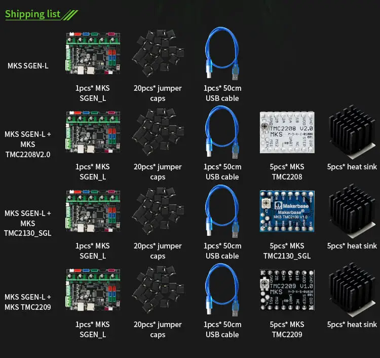MKS SGen L 32 бит ARM Smoothieboard совместимый Marlin2.0 Smoothieware для LV8729 TMC2208 TMC2130 драйвер SKR V1.3 Поддержка Uart/SPI