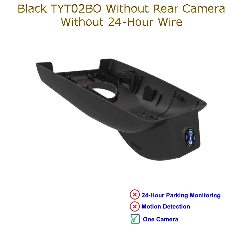 Black One Camera Jabriel 1080P Автомобильный видеорегистратор автомобиля Камера 24 часа видео рекордер двойной lensrear Камера для Toyota rav4 Camry Yaris Corolla Avensis t25 - Название цвета: Black One Camera
