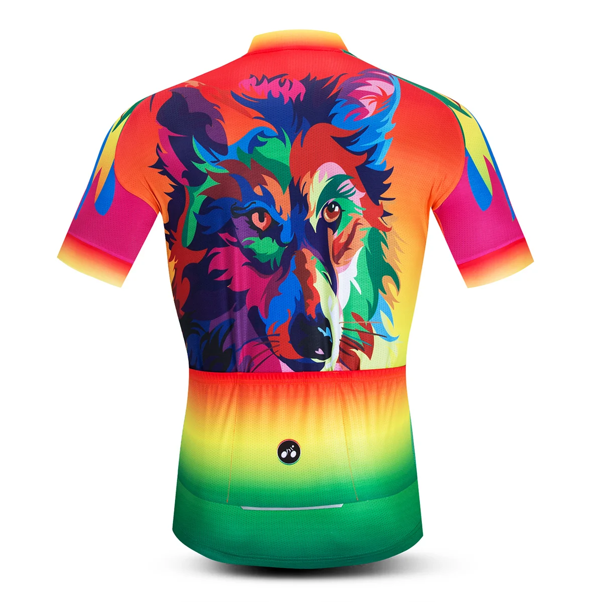 Джерси для велоспорта мужские с принтом головы волка дышащие велосипедные топы