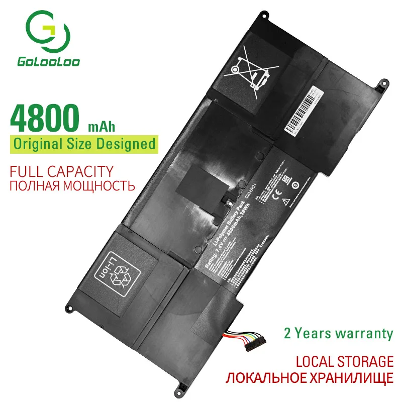 

Golooloo 7.4V/4800mAh laptop battery for ASUS A33for ZenBook UX21E UX21 Ultrabook UX21A UX21E UltrabookUX21E-DH52/DH71/KX001V