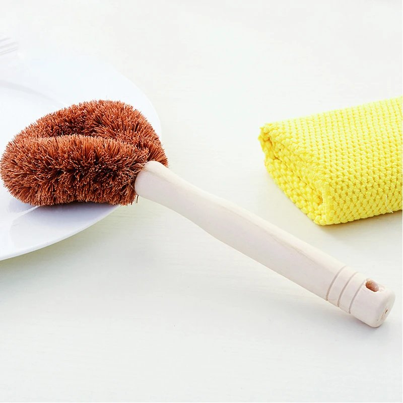 Модные натуральные 2 шт./лот антипригарное масло кокосовые коричневые чистящие